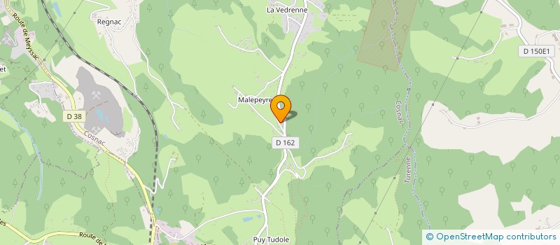 localisation de l'entreprise BP FORET  COSNAC