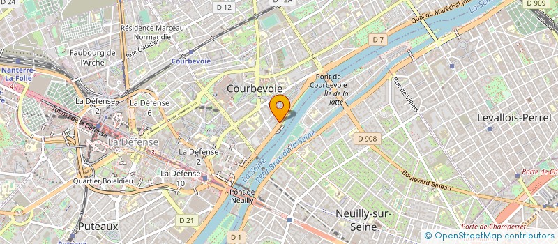 localisation de l'entreprise BP GISSEY à COURBEVOIE