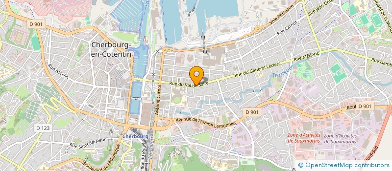 localisation de l'entreprise BP HOLDING à CHERBOURG-EN-COTENTIN