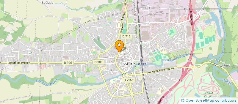 localisation de l'entreprise BP IMMO  ISSOIRE