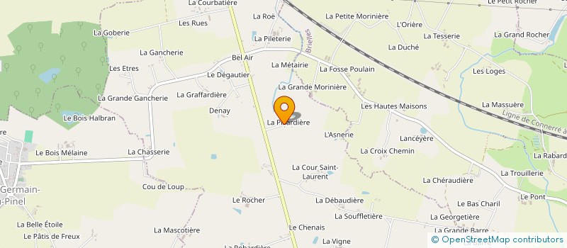 localisation de l'entreprise BP IMMO  GENNES-SUR-SEICHE