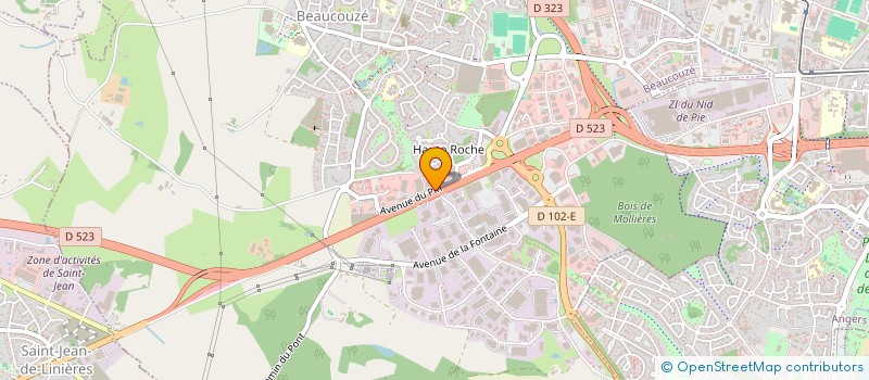 localisation de l'entreprise BP INNOV  BEAUCOUZE