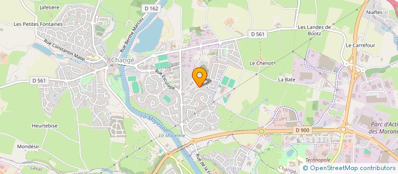 localisation de l'entreprise BP INNOV LAVAL à CHANGE