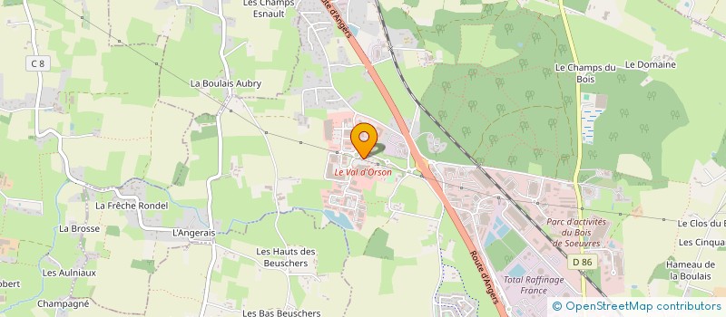 localisation de l'entreprise BP INNOV RENNES à VERN-SUR-SEICHE