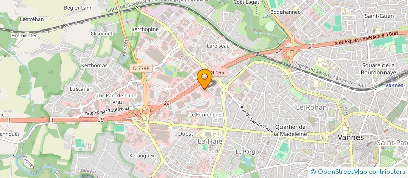 localisation de l'entreprise BP INNOV VANNES à VANNES
