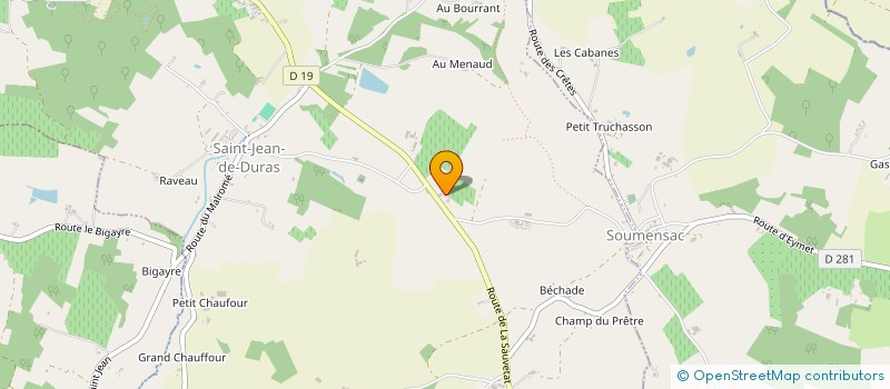 localisation de l'entreprise BP INVEST  SAINT ASTIER