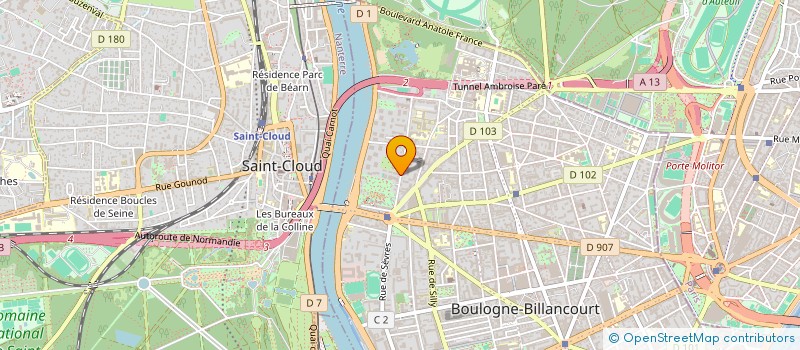 localisation de l'entreprise BP INVEST VLS  BOULOGNE-BILLANCOURT