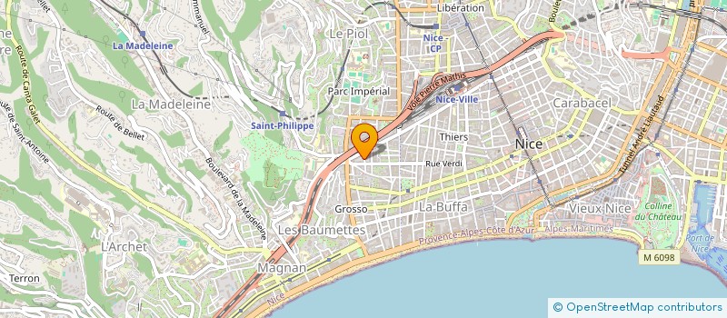 localisation de l'entreprise BP ISOLA 2000 RIVIERA à NICE