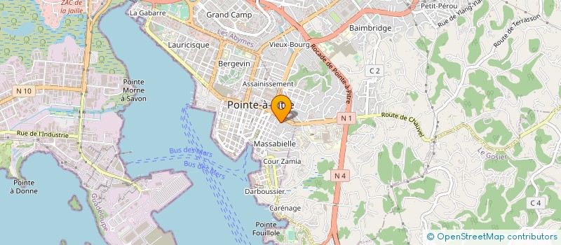 localisation de l'entreprise BP LA POINTE à POINTE A PITRE