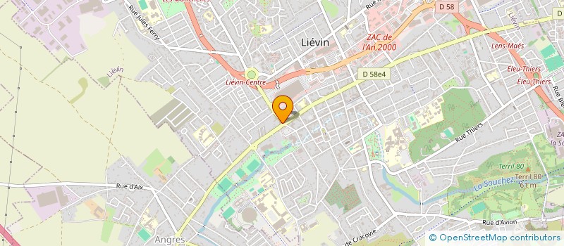 localisation de l'entreprise BP LIEVIN  LIEVIN