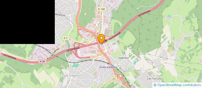 localisation de l'entreprise BP MAITRISE D'OEUVRE à BESANCON