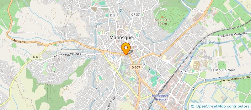 localisation de l'entreprise BP MANAGEMENT à MANOSQUE