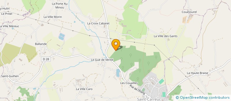 localisation de l'entreprise BP MENUISERIES à SAINT-CARREUC