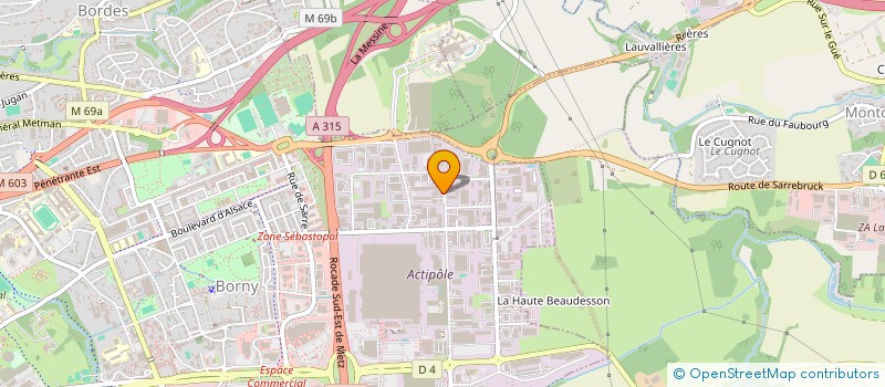 localisation de l'entreprise BP MULTISERVICES  METZ