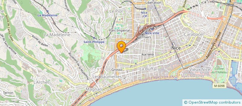localisation de l'entreprise BP NICE RIVIERA à NICE