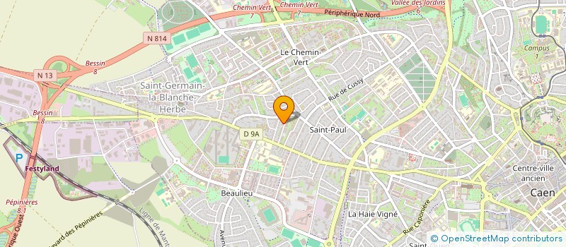 localisation de l'entreprise BP & P CONSEIL à CAEN