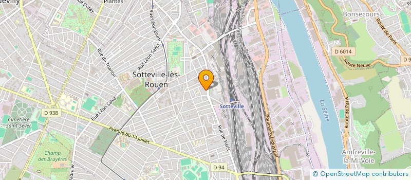 localisation de l'entreprise BP PARTICIPATION  SOTTEVILLE-LES-ROUEN