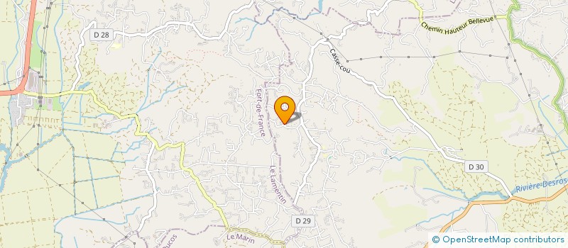 localisation de l'entreprise BP PEINTURE  LE FRANCOIS