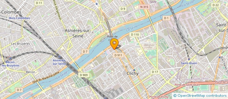 localisation de l'entreprise BP PONT DE CLICHY à CLICHY