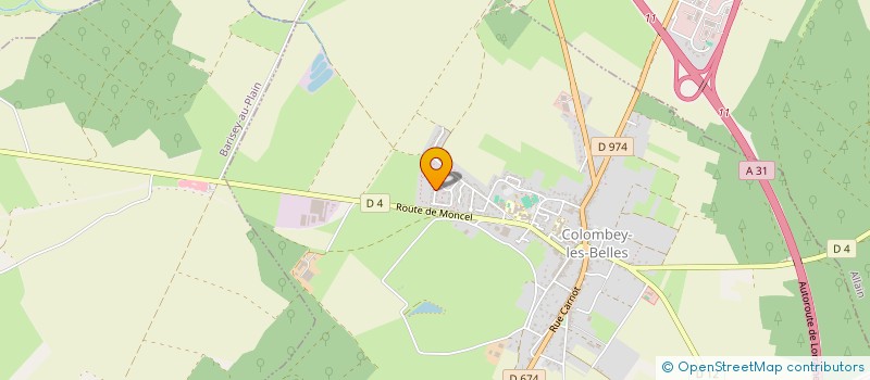 localisation de l'entreprise BP PROJECT  COLOMBEY-LES-BELLES