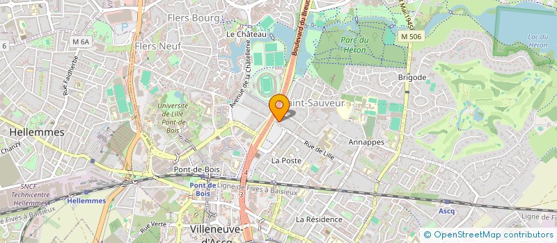 localisation de l'entreprise BP.PROJET à VILLENEUVE-D'ASCQ