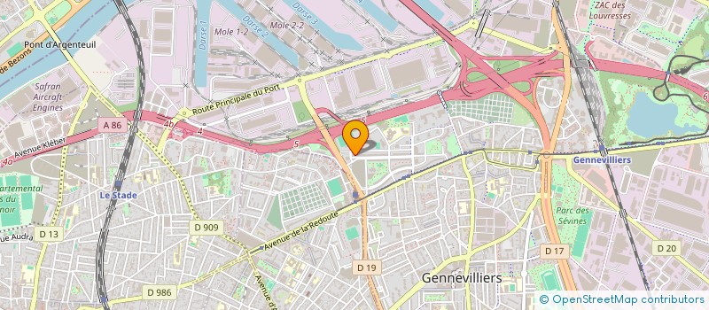 localisation de l'entreprise BP'S TRANSPORT à GENNEVILLIERS