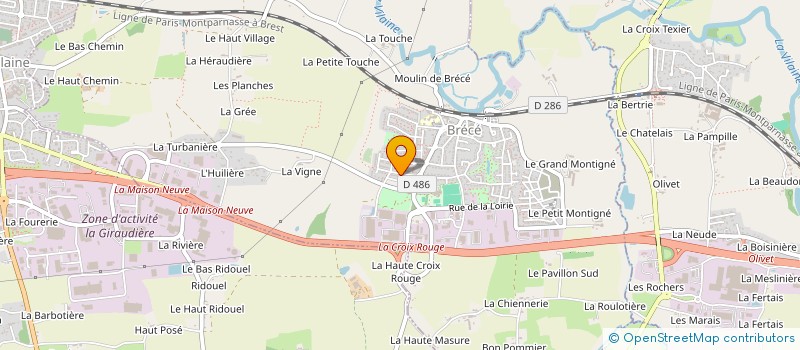 localisation de l'entreprise BP SAFETY à BRECE