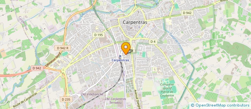 localisation de l'entreprise BP TRANS à CARPENTRAS