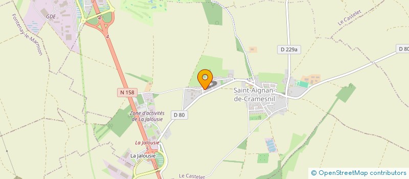 localisation de l'entreprise BP TRANSPORTS à LE CASTELET