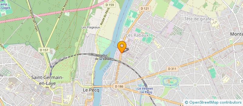 localisation de l'entreprise BP TRUCK  LE PECQ