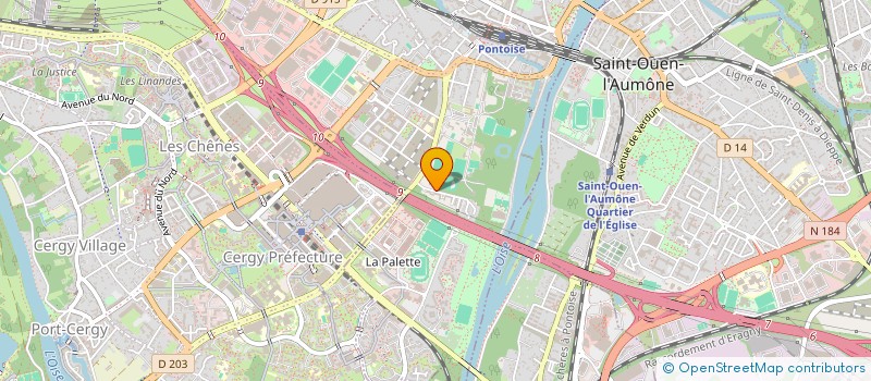 localisation de l'entreprise BP VAL D'OISE  PONTOISE