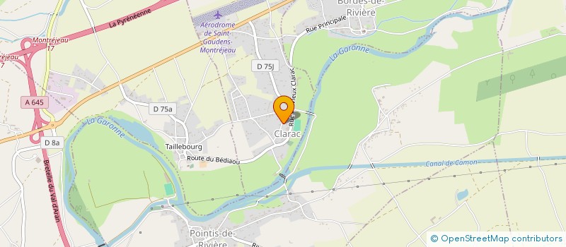 localisation de l'entreprise BP-WEB  CLARAC