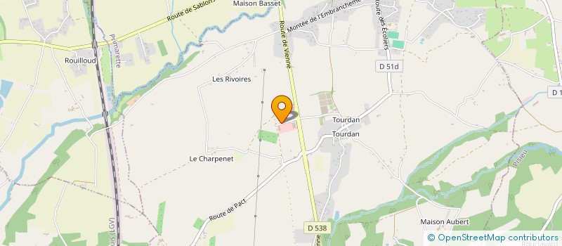 localisation de l'entreprise BP2I  REVEL-TOURDAN