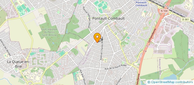 localisation de l'entreprise BP2L à PONTAULT-COMBAULT