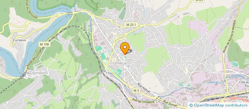 localisation de l'entreprise BP2M FONCIERE  UNIEUX