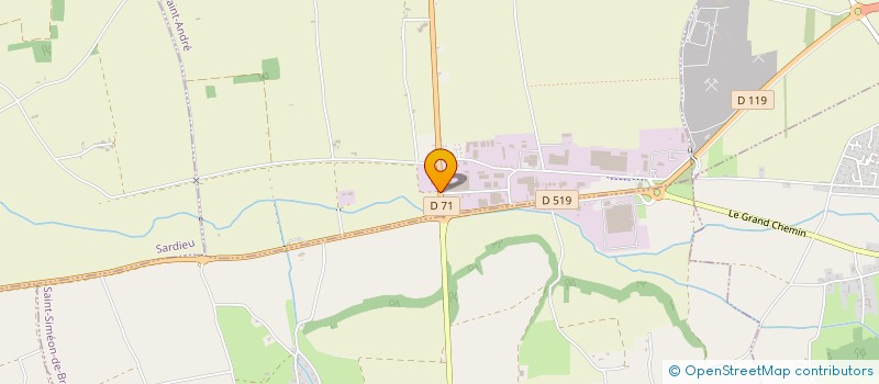 localisation de l'entreprise BPA 38  LA COTE-SAINT-ANDRE