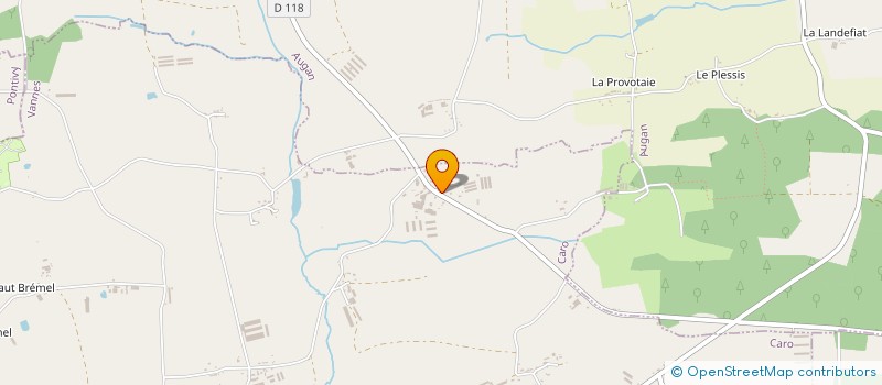 localisation de l'entreprise BPA BRETAGNE PAYSAGE AMENAGEMENT  PLOERMEL