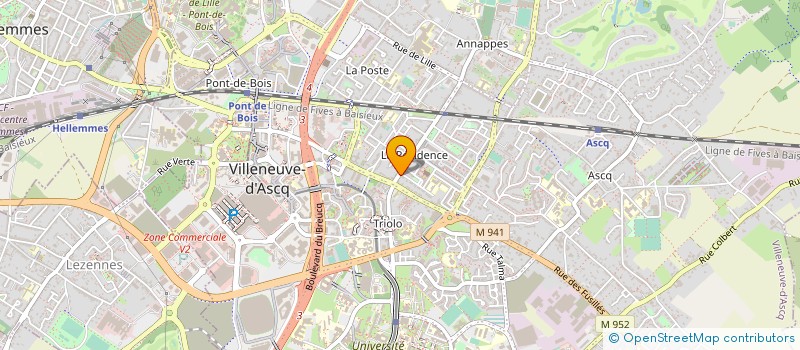 localisation de l'entreprise BPA TRIOLO  VILLENEUVE-D'ASCQ