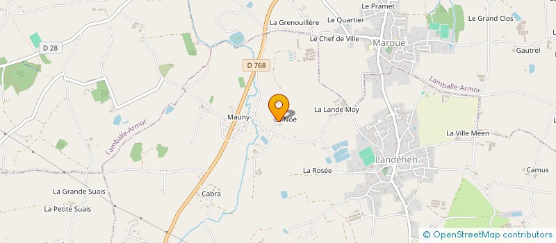 localisation de l'entreprise BPAMG à LANDEHEN