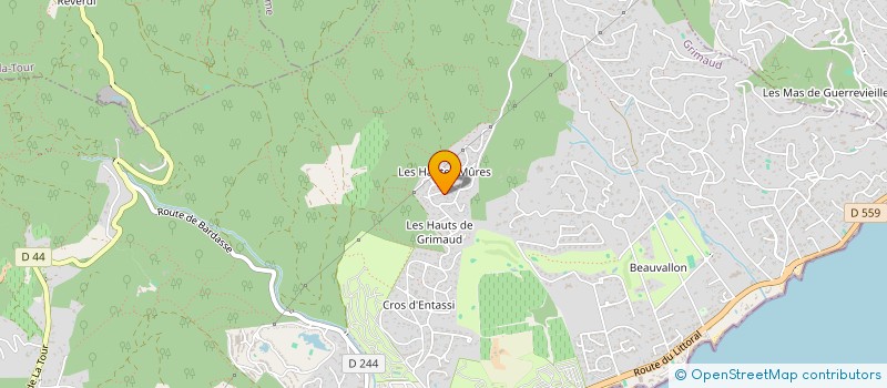 localisation de l'entreprise BPARK à GRIMAUD