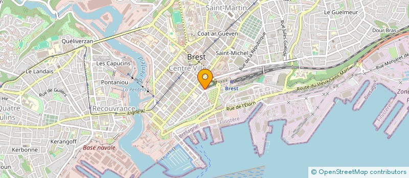 localisation de l'entreprise BPB COLBERT  BREST