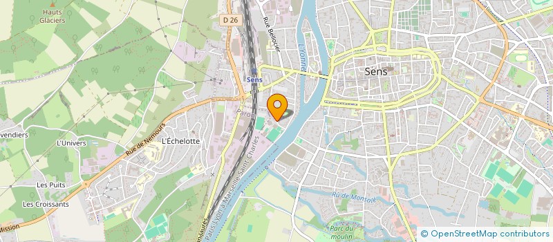 localisation de l'entreprise BPBD & ASSOCIES à SENS
