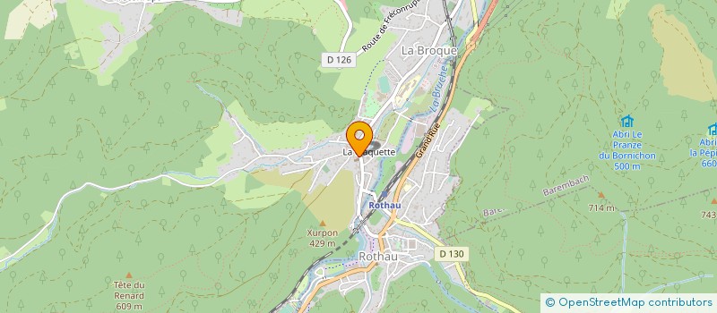 localisation de l'entreprise BPBI  LA BROQUE