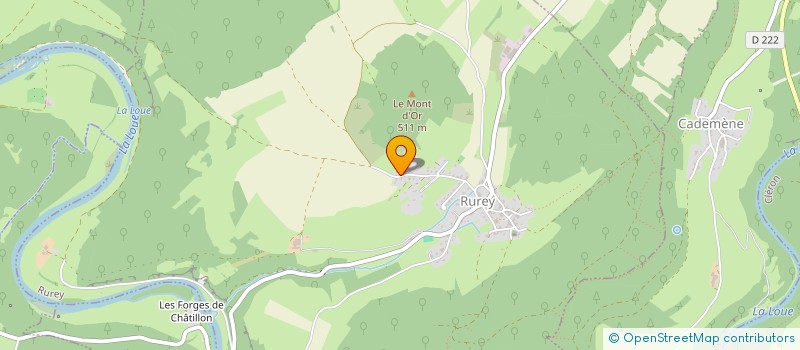 localisation de l'entreprise BPC 25  RUREY