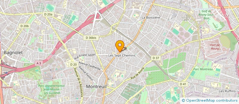 localisation de l'entreprise BPC  MONTREUIL