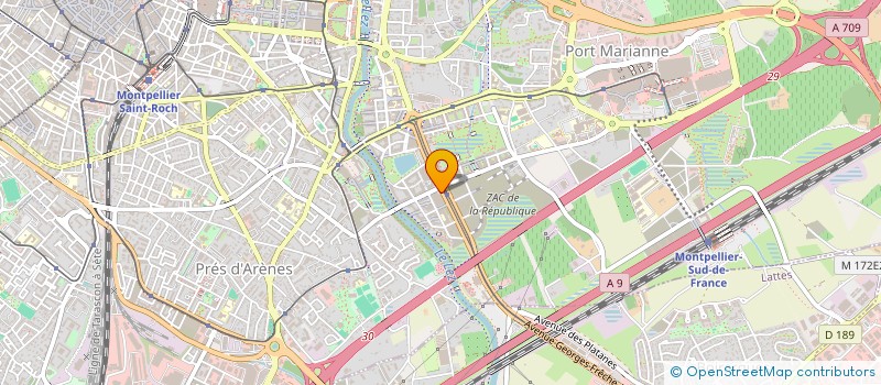 localisation de l'entreprise BPC à MONTPELLIER