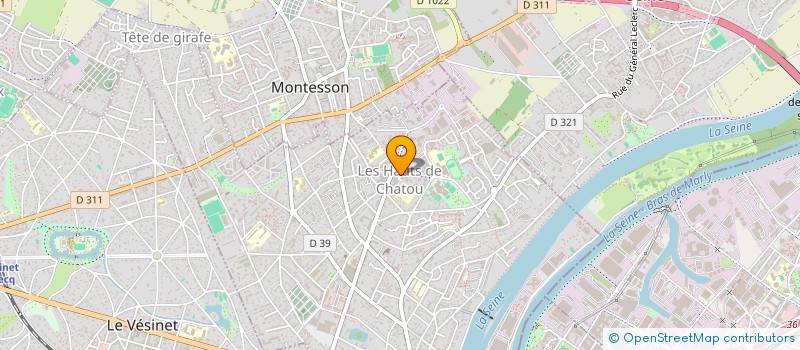 localisation de l'entreprise BPC  CHATOU