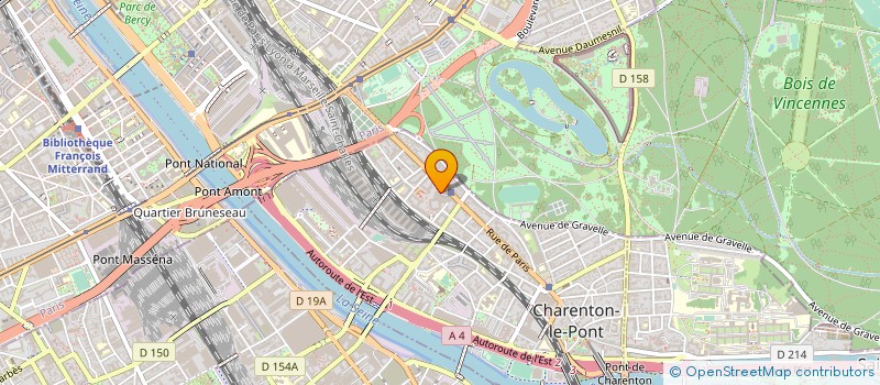 localisation de l'entreprise BPCE LEASE à CHARENTON-LE-PONT
