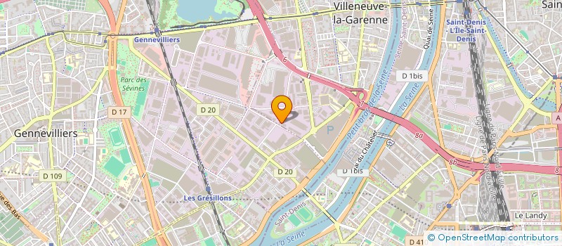 localisation de l'entreprise BPDF SERVICES  VILLENEUVE-LA-GARENNE