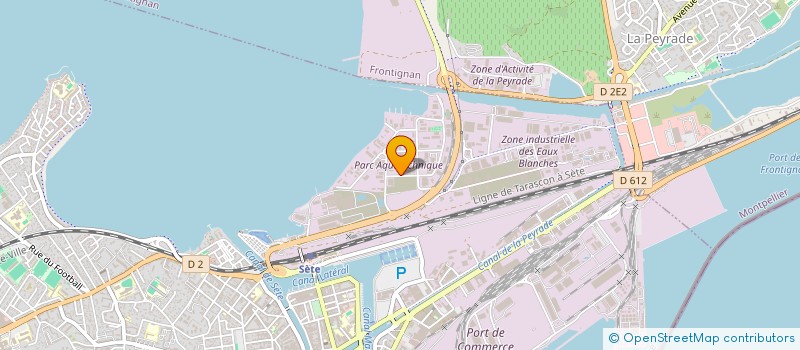 localisation de l'entreprise BPE  SETE